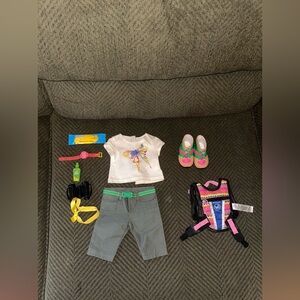 American Girl Doll Lea Clark’s Rain Forest Hike outfit.